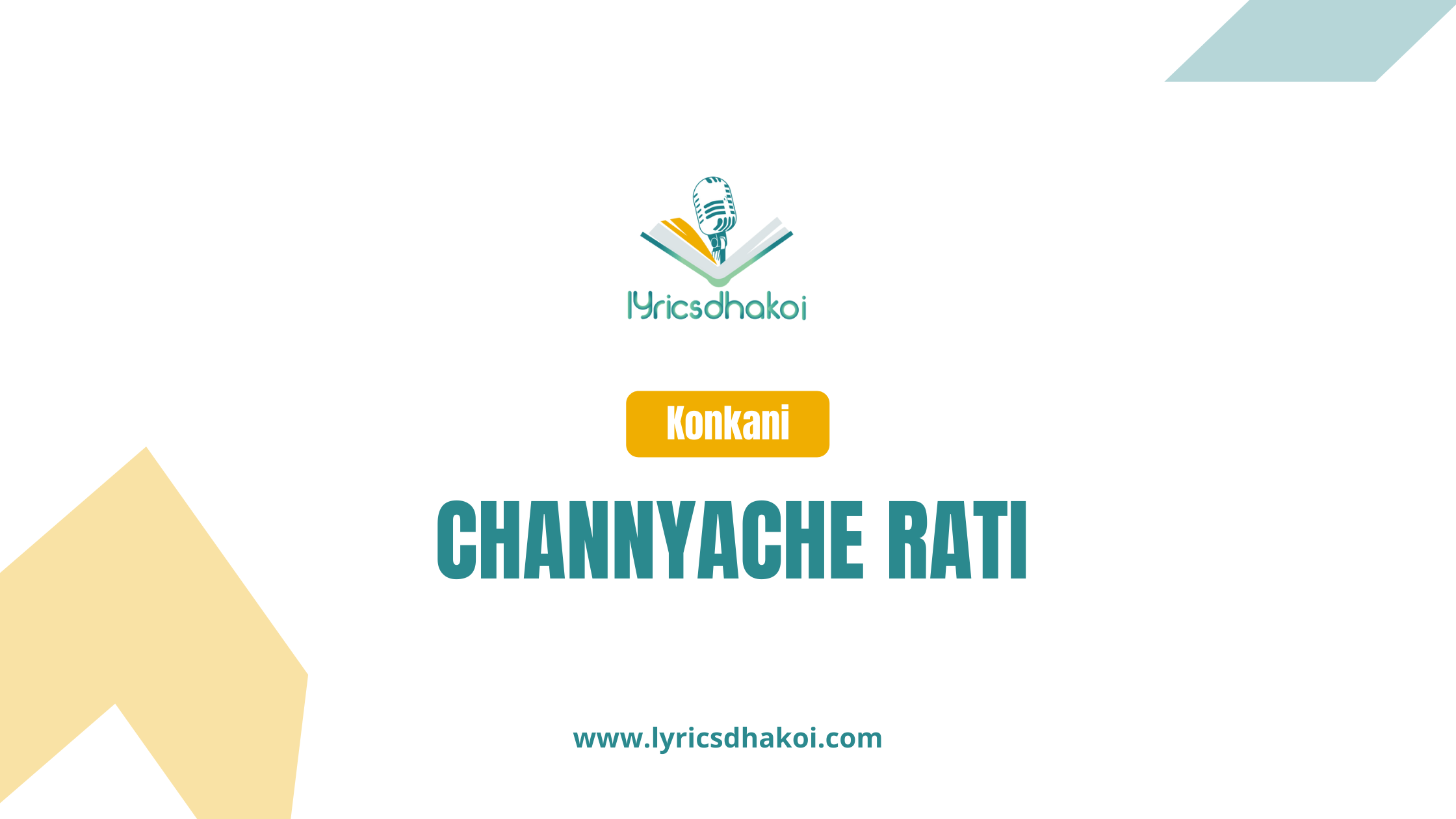 Channyache Rati Konkani Lyrics for Karaoke Online - LyricsDhakoi.com