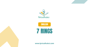 7 Rings English Lyrics for Karaoke Online - LyricsDhakoi.com